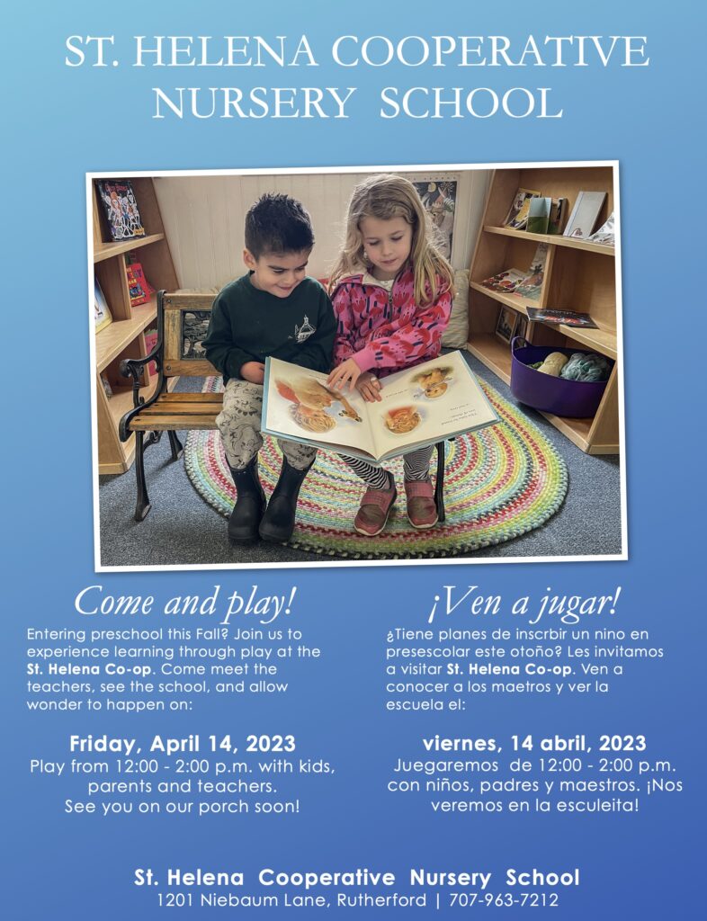Come & Play! Open House Friday April 14