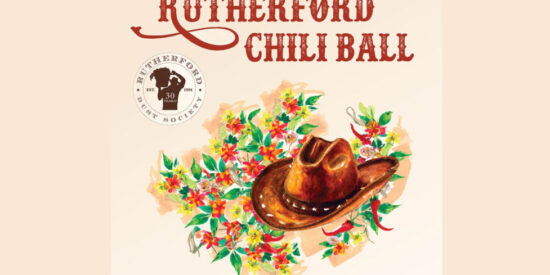 Rutherford Dust Society Chili Ball 2025 at Beckstoffer Farm Center on Sunday, August 3rd, 2025 from 4pm-8pm.