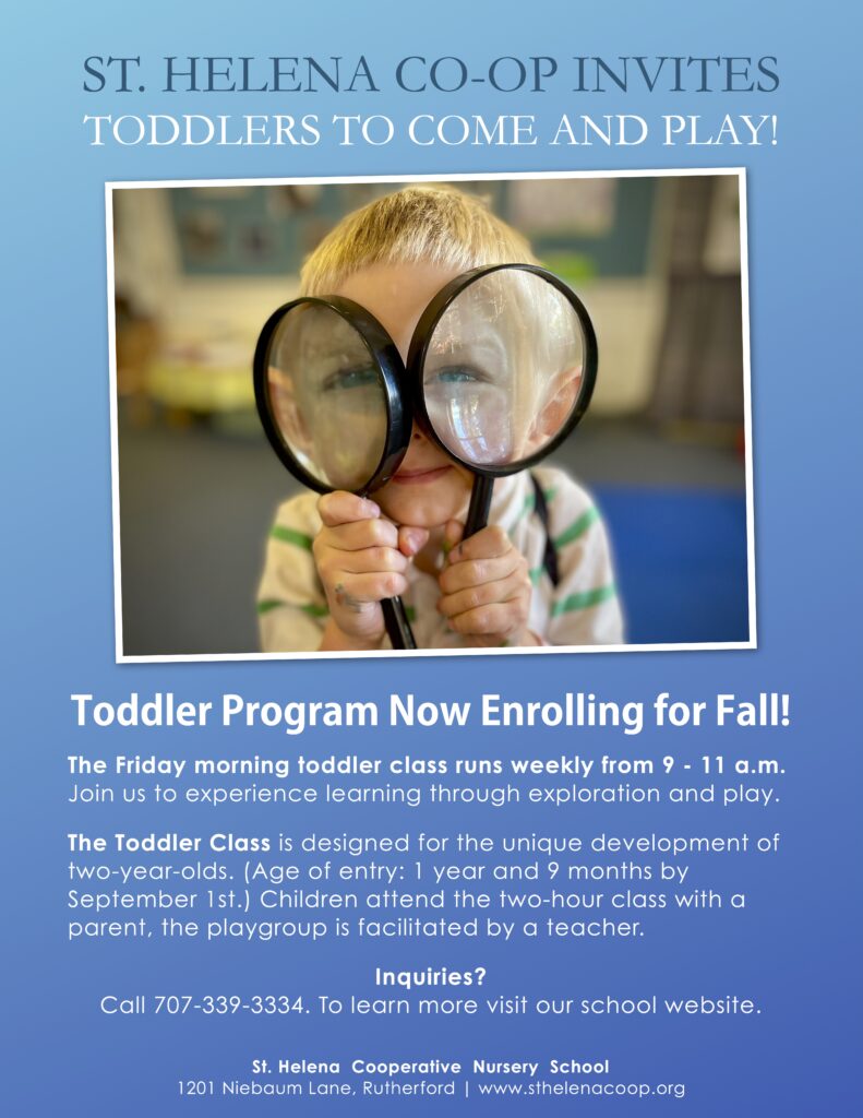 Toddler Program Now Enrolling for Fall 2026